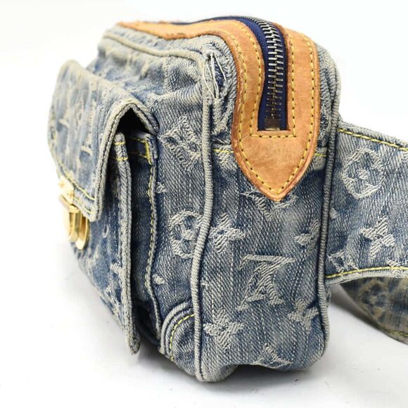 Louis Vuitton Bum Bag Body Bag Monogram Denim Blue - Picture 2 of 8